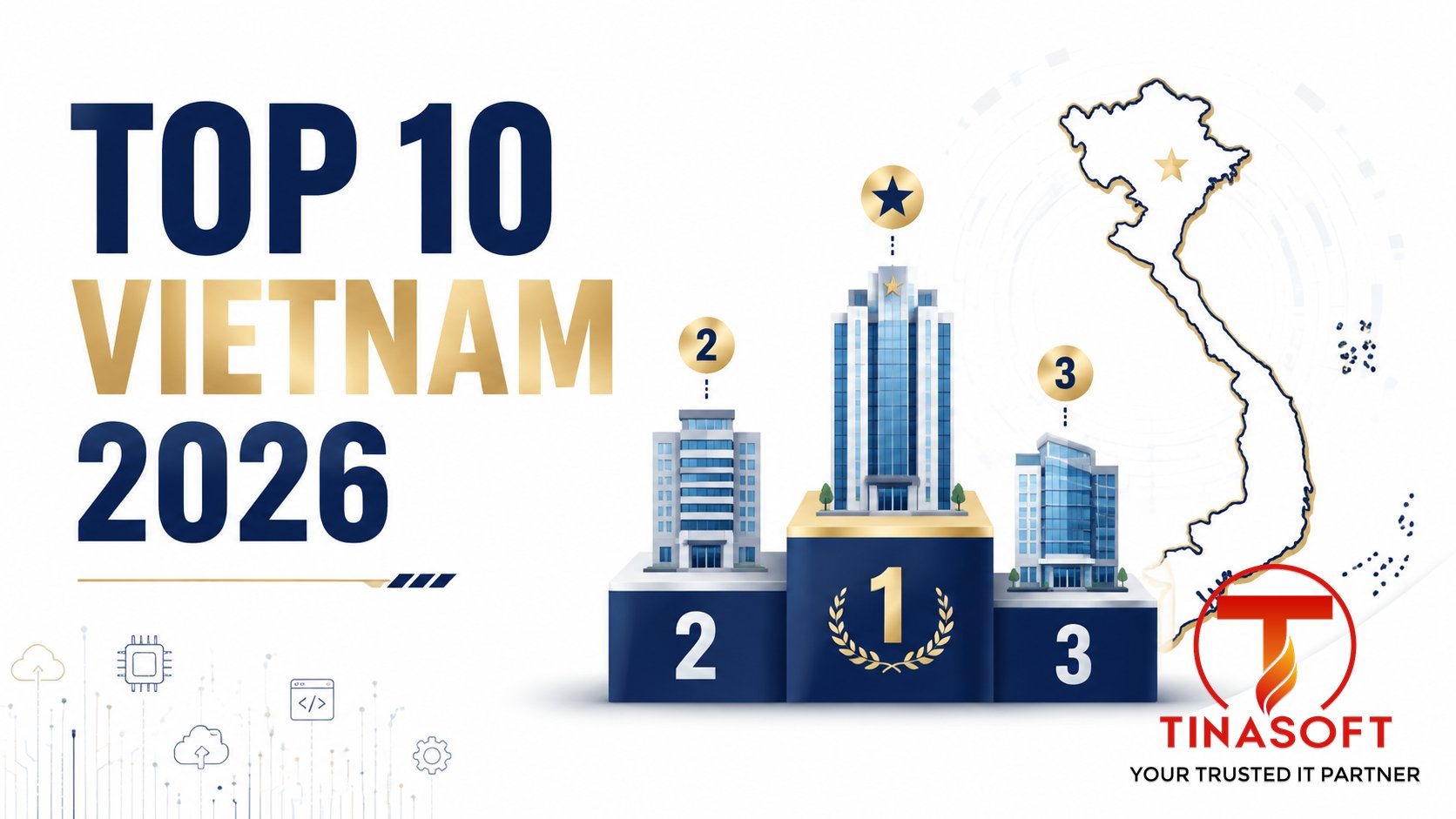 Top 10 software outsourcing companies in Vietnam 2026 ranking illustration